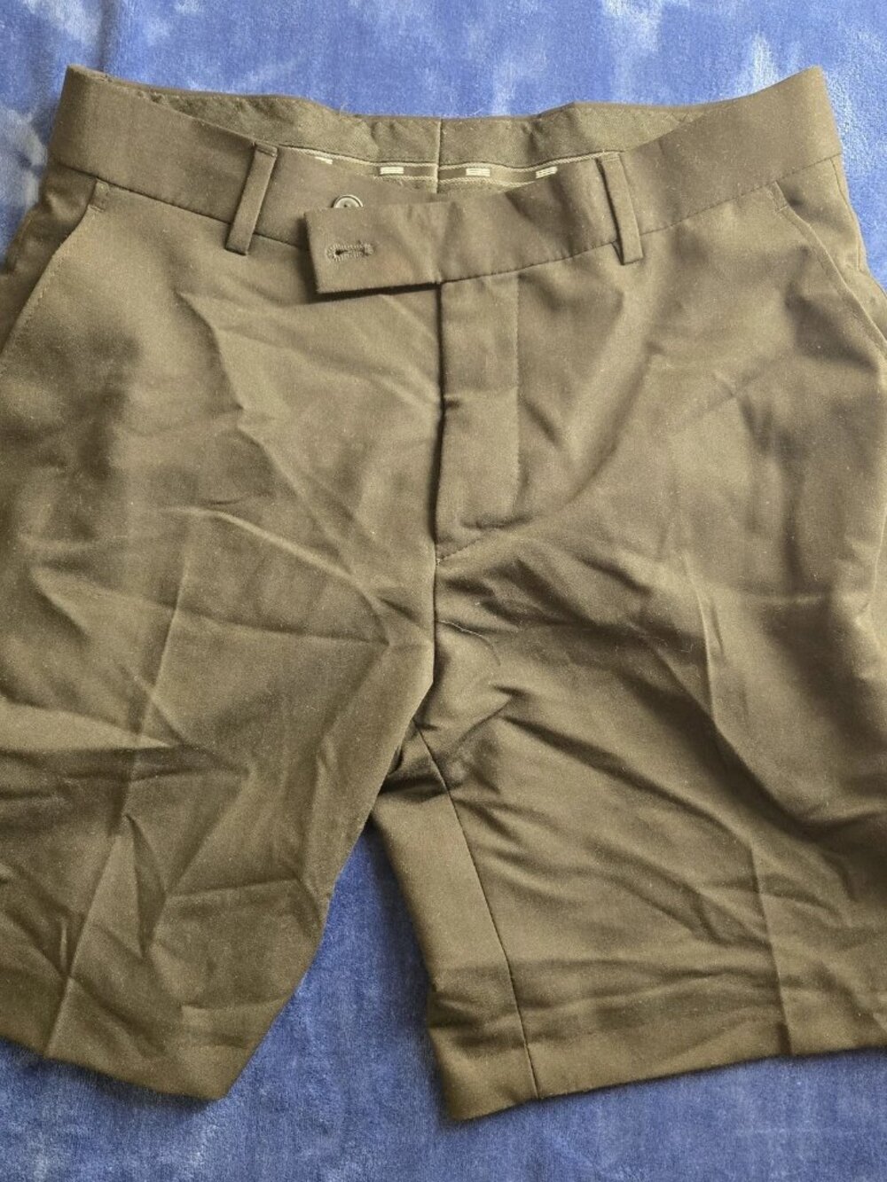 BoohooMAN Men's Dress Shorts Black Waist 30
